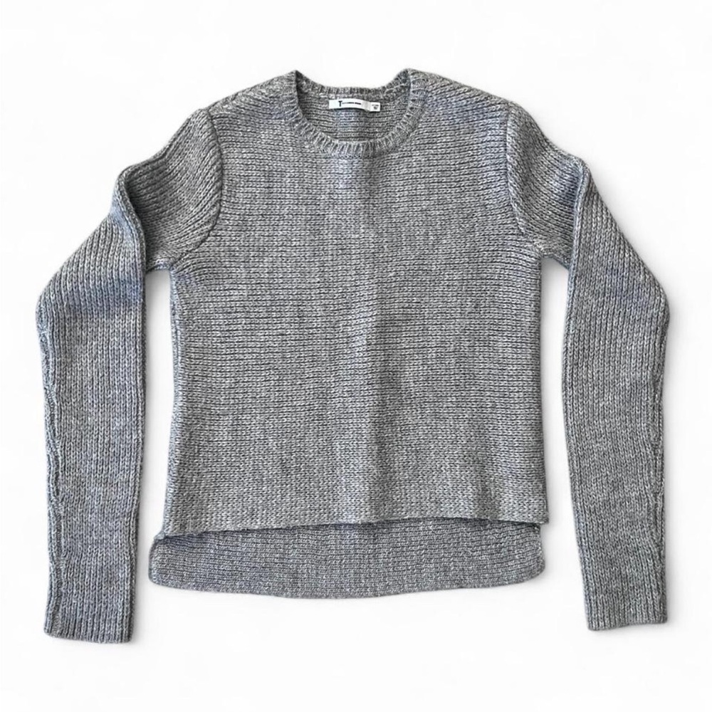 T by Alexander Wang Wool Alpaca Mohair Gray Long Sleeve Sweater Extra Small